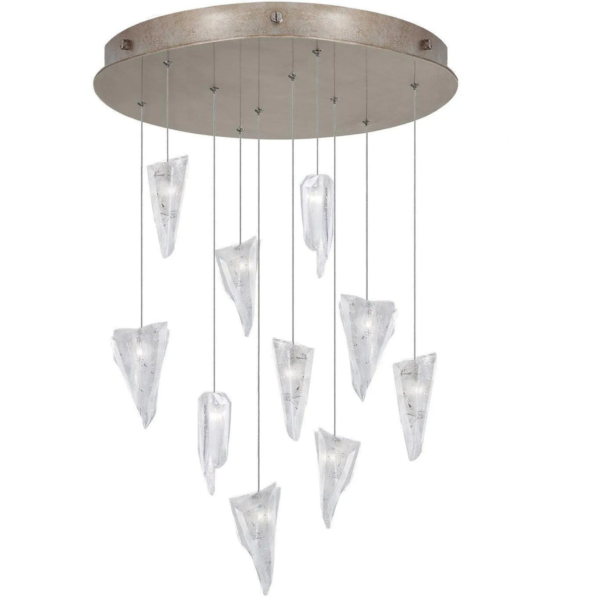 Fine Art Handcrafted Lighting - Natural Inspirations 22-Inch Ten Light Pendant - 863540-208LD | Montreal Lighting & Hardware