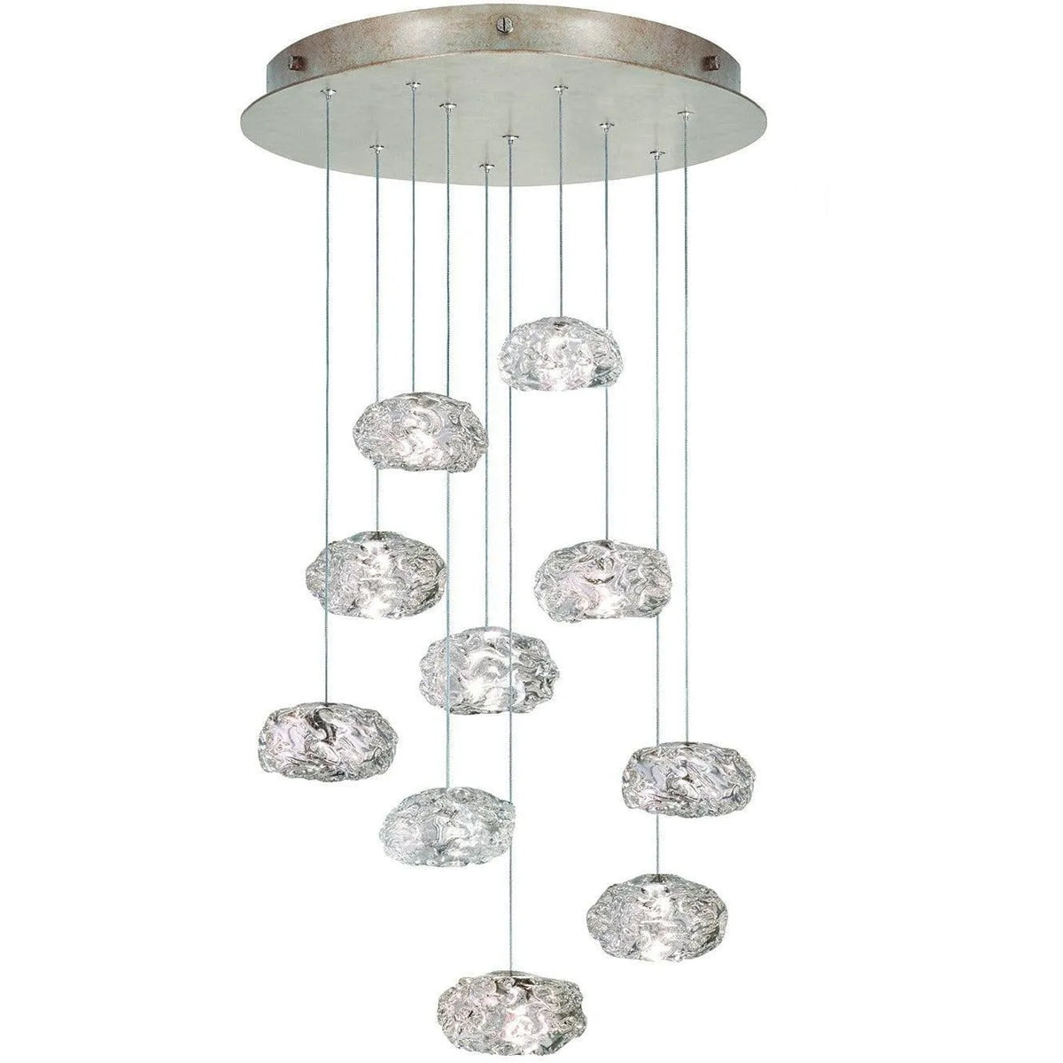 Fine Art Handcrafted Lighting - Natural Inspirations 22-Inch Ten Light Pendant - 863540-21LD | Montreal Lighting & Hardware