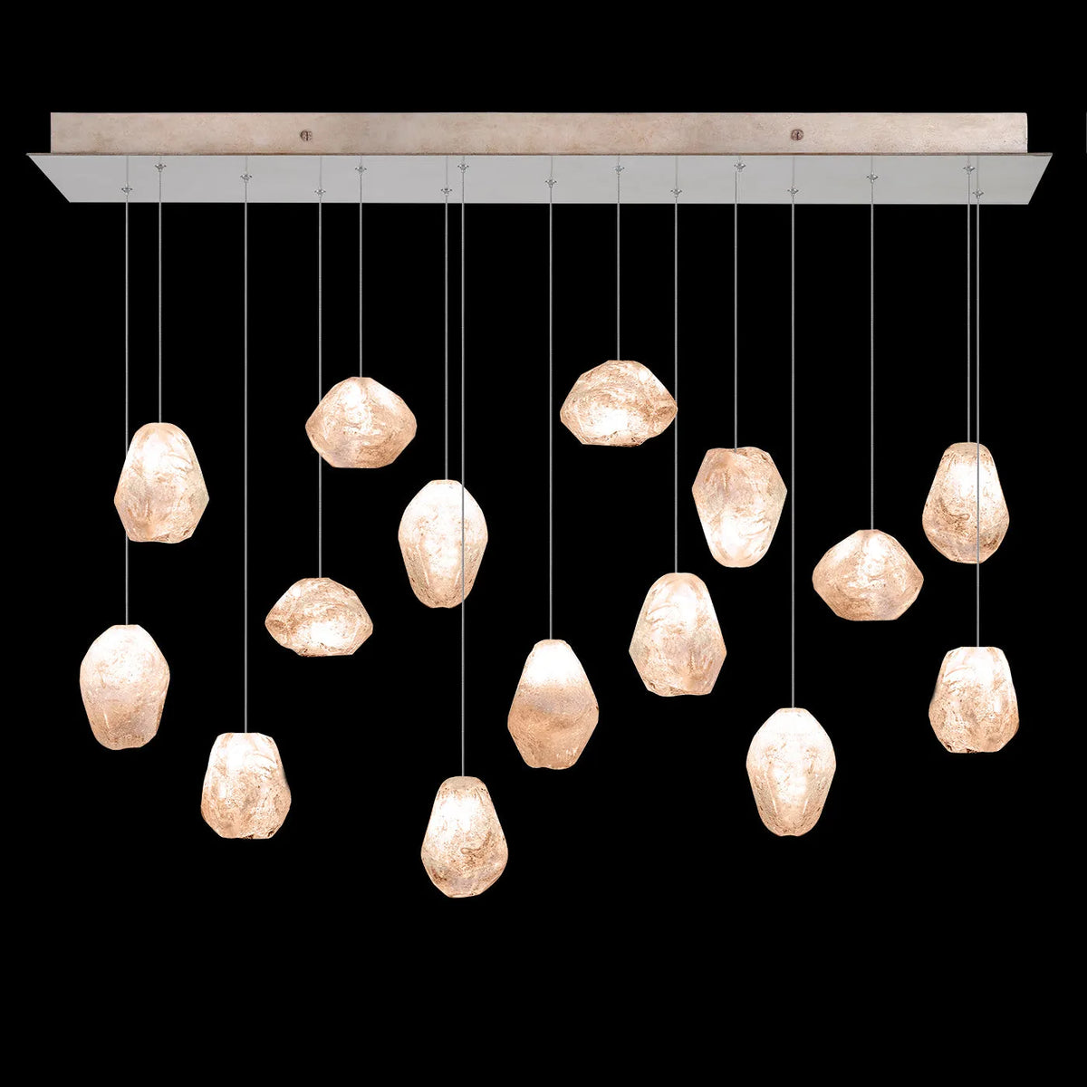 Fine Art Handcrafted Lighting - Natural Inspirations 48-Inch 15 Light Pendant - 853740-102LD | Montreal Lighting & Hardware