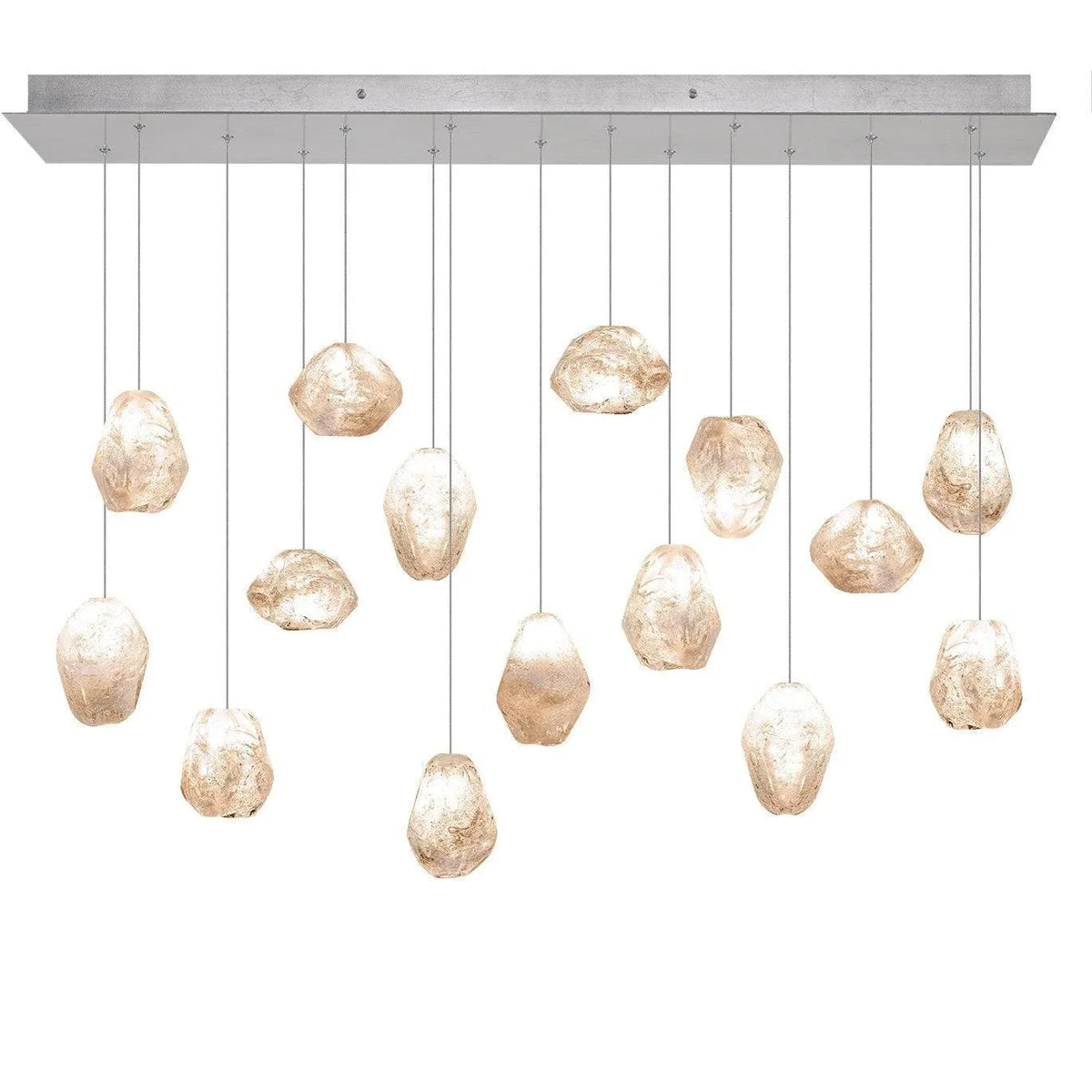 Fine Art Handcrafted Lighting - Natural Inspirations 48-Inch 15 Light Pendant - 853740-14LD | Montreal Lighting & Hardware