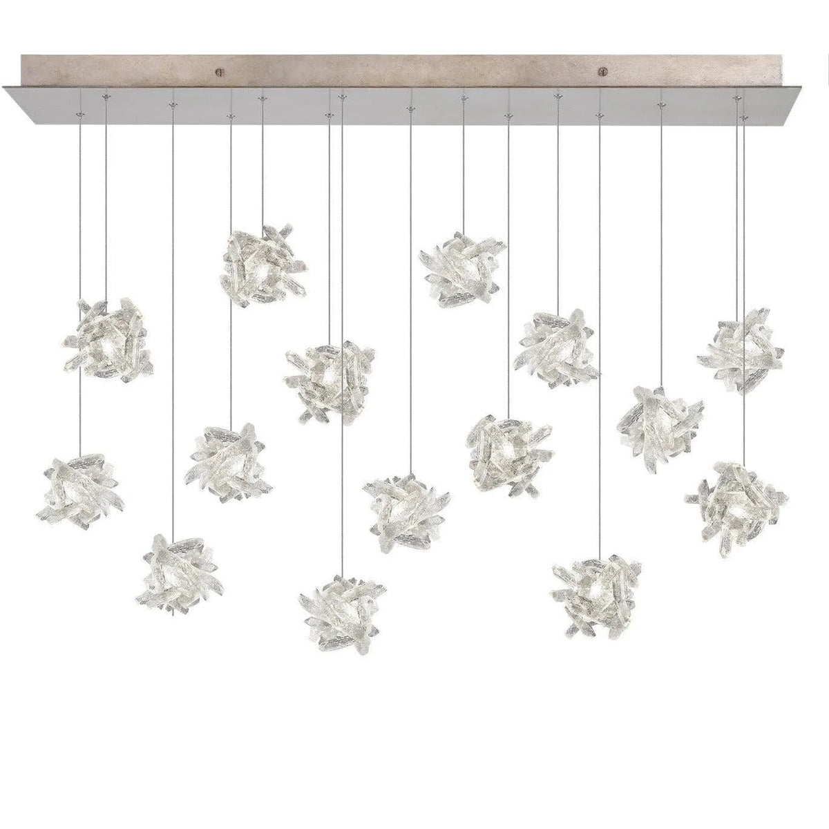 Fine Art Handcrafted Lighting - Natural Inspirations 48-Inch 15 Light Pendant - 853740-202LD | Montreal Lighting & Hardware