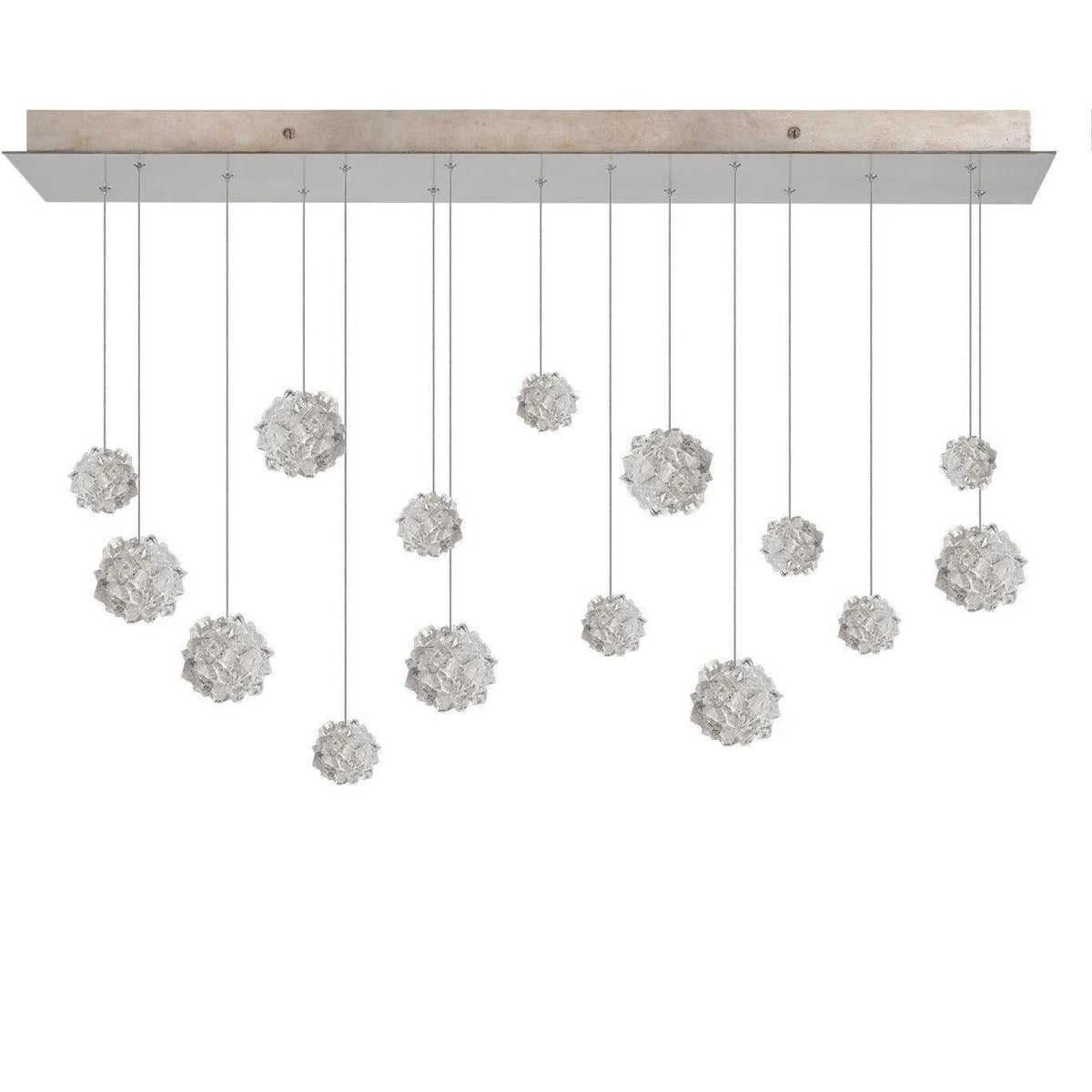 Fine Art Handcrafted Lighting - Natural Inspirations 48-Inch 15 Light Pendant - 853740-205LD | Montreal Lighting & Hardware