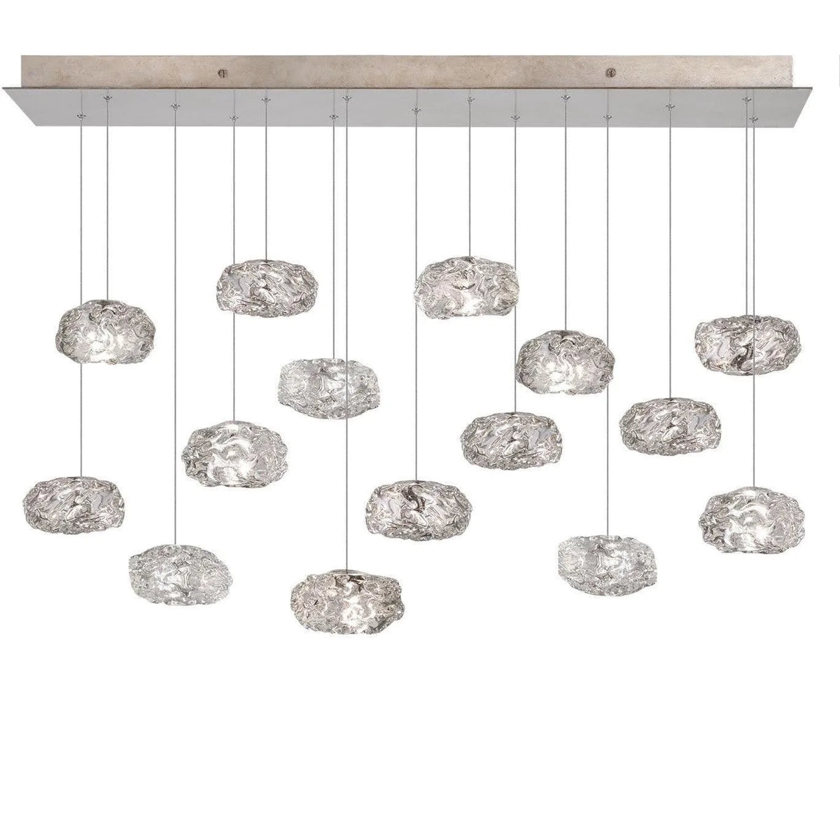 Fine Art Handcrafted Lighting - Natural Inspirations 48-Inch 15 Light Pendant - 853740-21LD | Montreal Lighting & Hardware