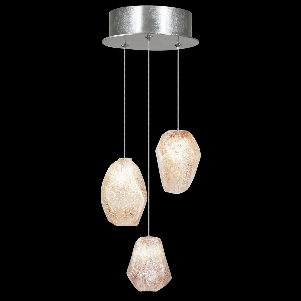 Fine Art Handcrafted Lighting - Natural Inspirations 9-Inch Three Light Pendant - 852340-102LD | Montreal Lighting & Hardware