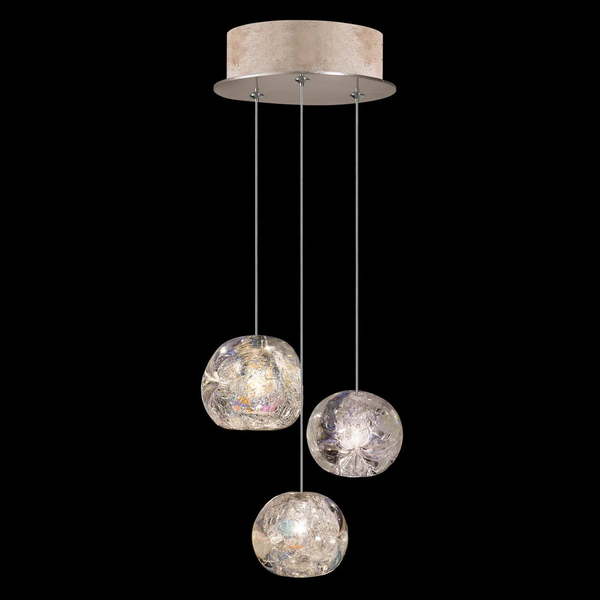 Fine Art Handcrafted Lighting - Natural Inspirations 9-Inch Three Light Pendant - 852340-102LD | Montreal Lighting & Hardware