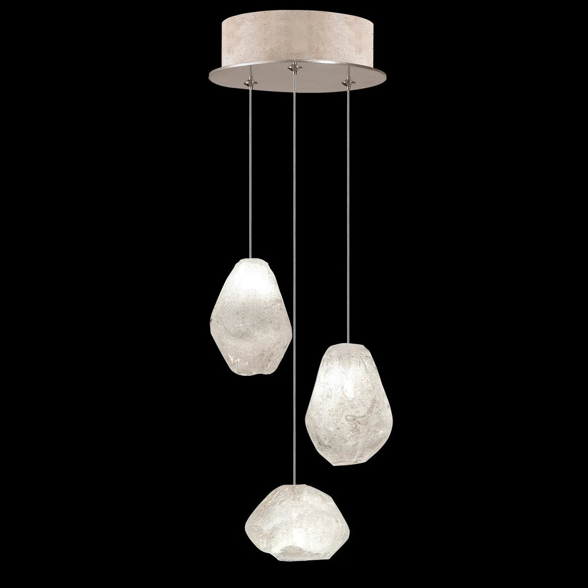 Fine Art Handcrafted Lighting - Natural Inspirations 9-Inch Three Light Pendant - 852340-102LD | Montreal Lighting & Hardware