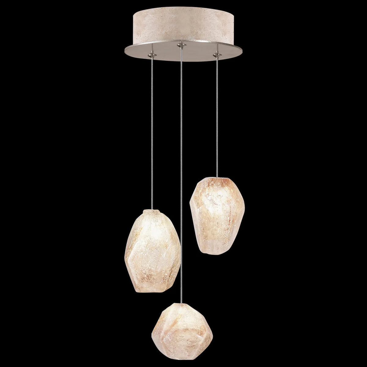 Fine Art Handcrafted Lighting - Natural Inspirations 9-Inch Three Light Pendant - 852340-102LD | Montreal Lighting & Hardware