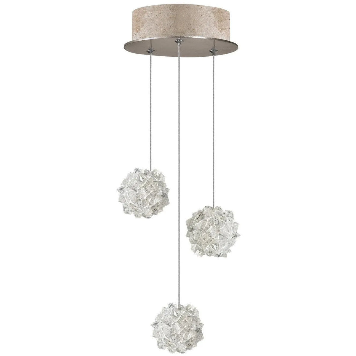 Fine Art Handcrafted Lighting - Natural Inspirations 9-Inch Three Light Pendant - 852340-203LD | Montreal Lighting & Hardware