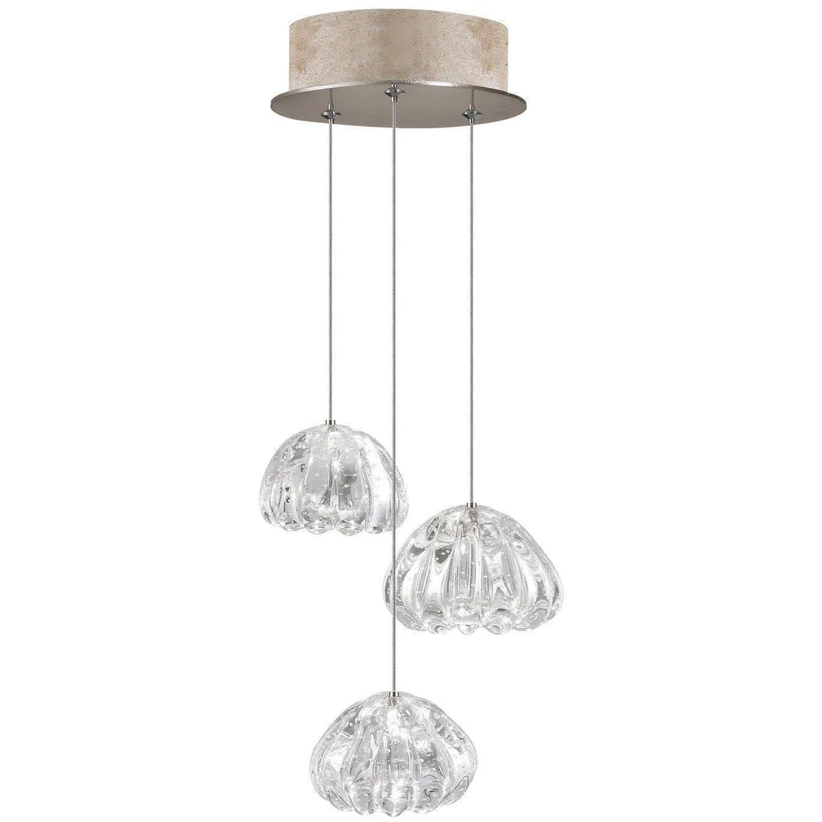 Fine Art Handcrafted Lighting - Natural Inspirations 9-Inch Three Light Pendant - 852340-207LD | Montreal Lighting & Hardware