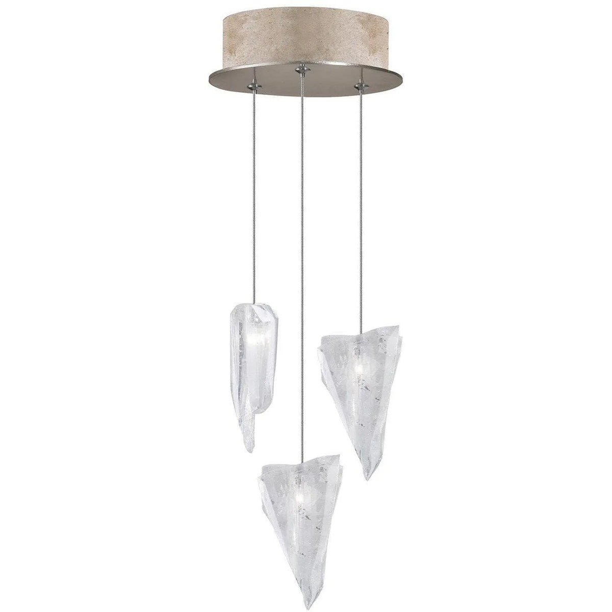 Fine Art Handcrafted Lighting - Natural Inspirations 9-Inch Three Light Pendant - 852340-208LD | Montreal Lighting & Hardware