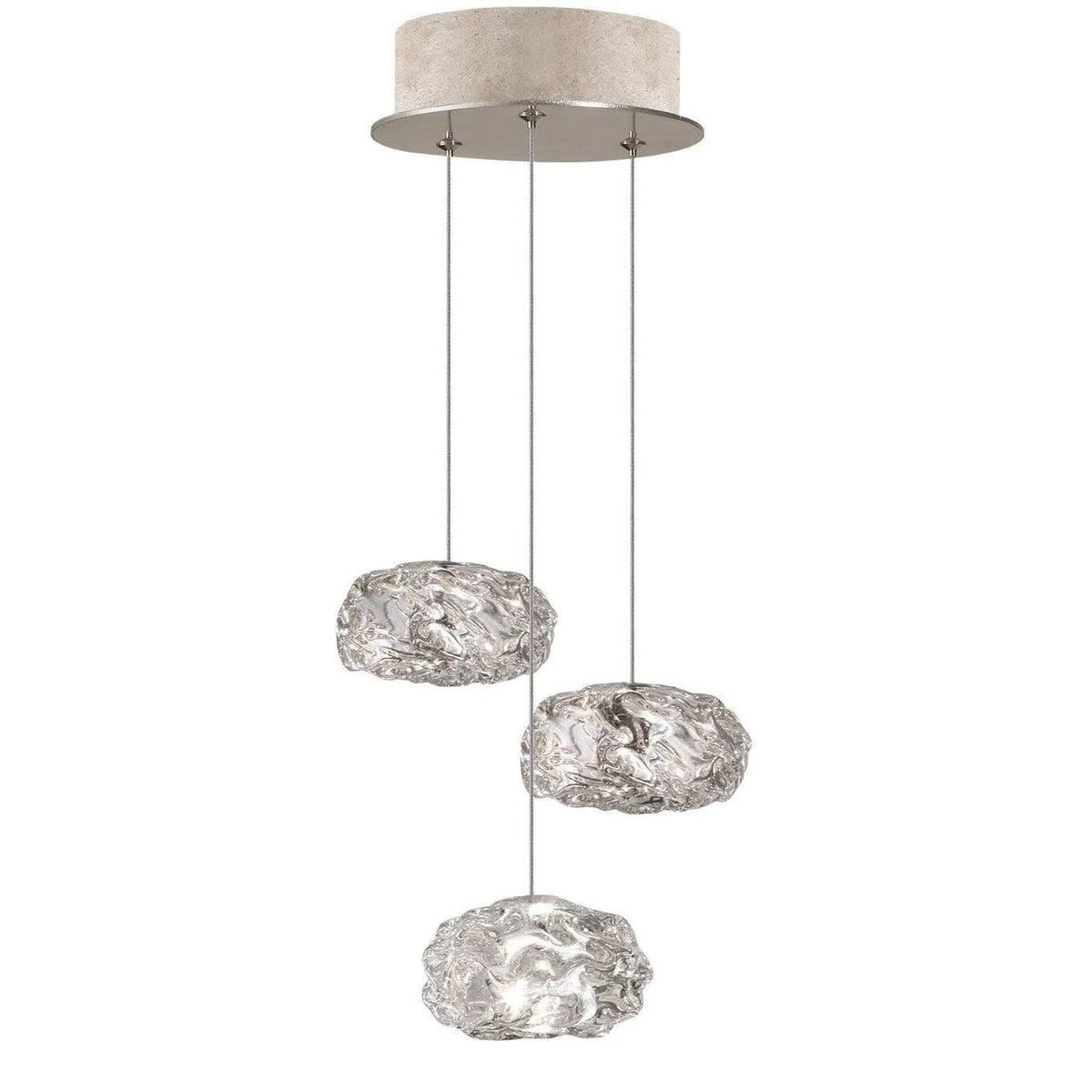 Fine Art Handcrafted Lighting - Natural Inspirations 9-Inch Three Light Pendant - 852340-21LD | Montreal Lighting & Hardware