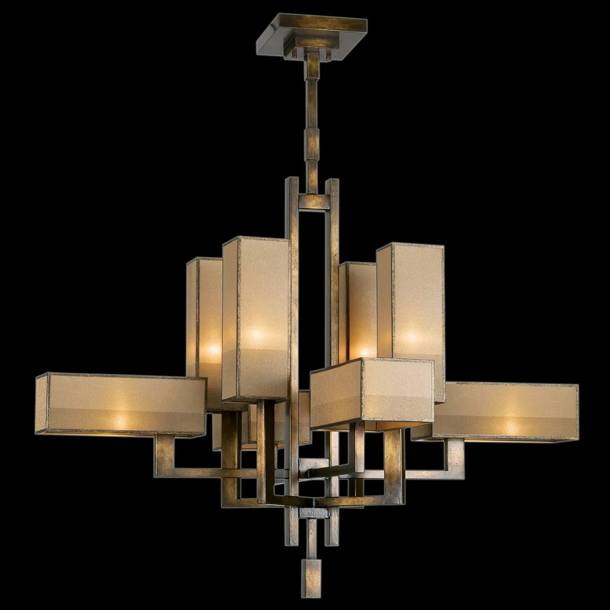 Fine Art Handcrafted Lighting - Perspectives 42-Inch Eight Light Chandelier - 733840-2ST | Montreal Lighting & Hardware