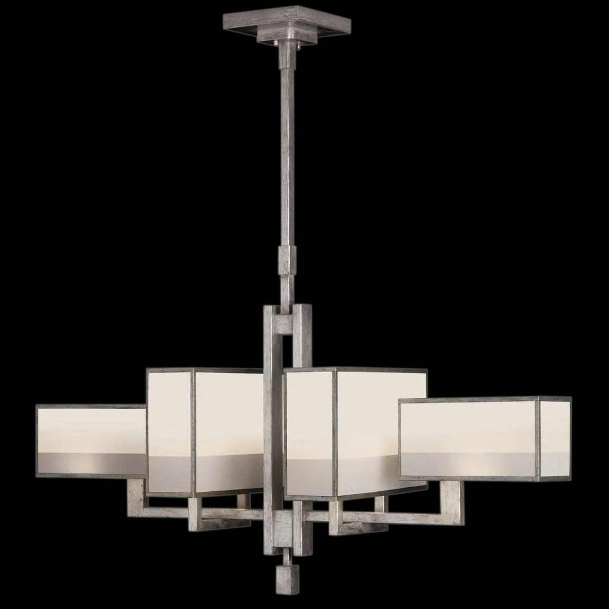 Fine Art Handcrafted Lighting - Perspectives 42-Inch Six Light Chandelier - 734040-2ST | Montreal Lighting & Hardware