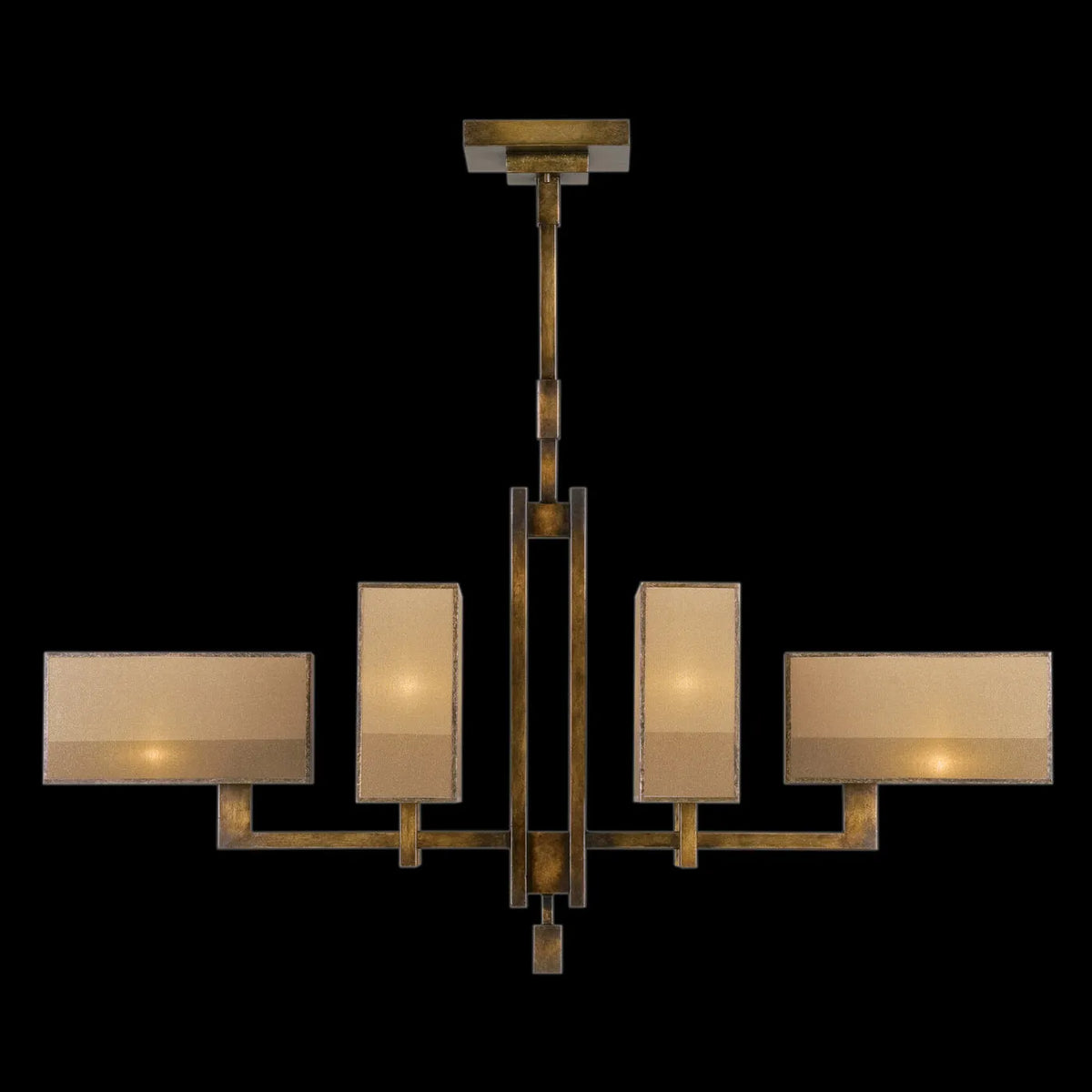 Fine Art Handcrafted Lighting - Perspectives 42-Inch Six Light Chandelier - 734040-2ST | Montreal Lighting & Hardware