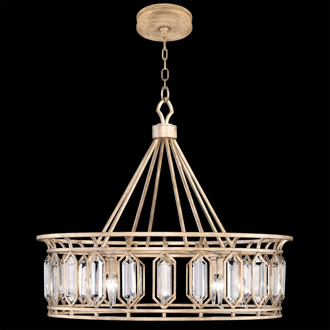 Fine Art Handcrafted Lighting - Westminster 30-Inch Eight Light Pendant - 885540-1ST | Montreal Lighting & Hardware