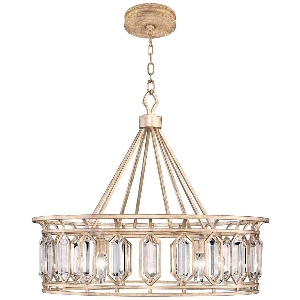 Fine Art Handcrafted Lighting - Westminster 30-Inch Eight Light Pendant - 885540-2ST | Montreal Lighting & Hardware