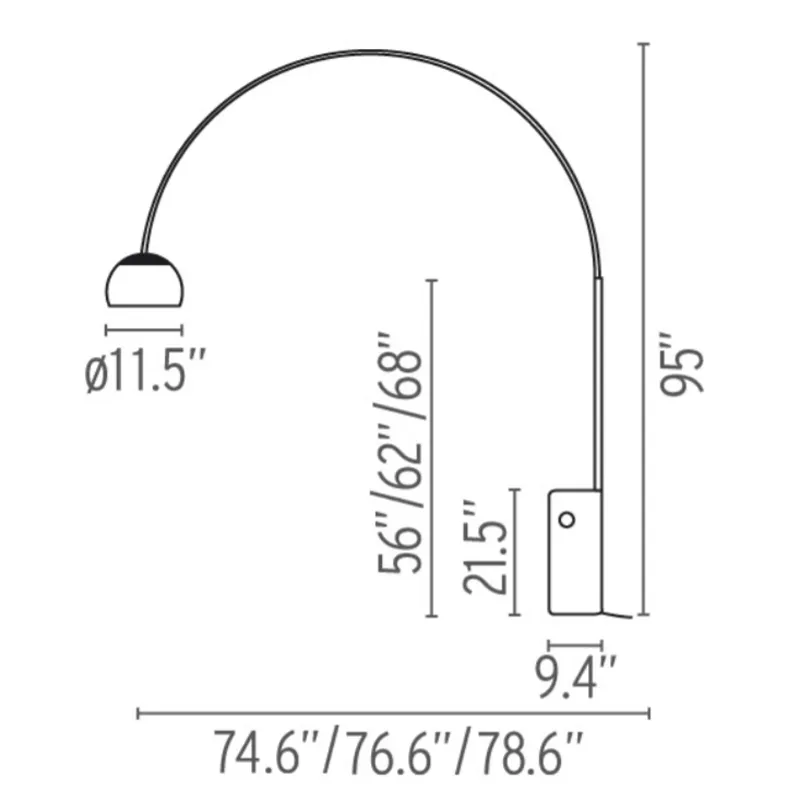 Flos - Arco Floor Lamp - FU030000 | Montreal Lighting & Hardware