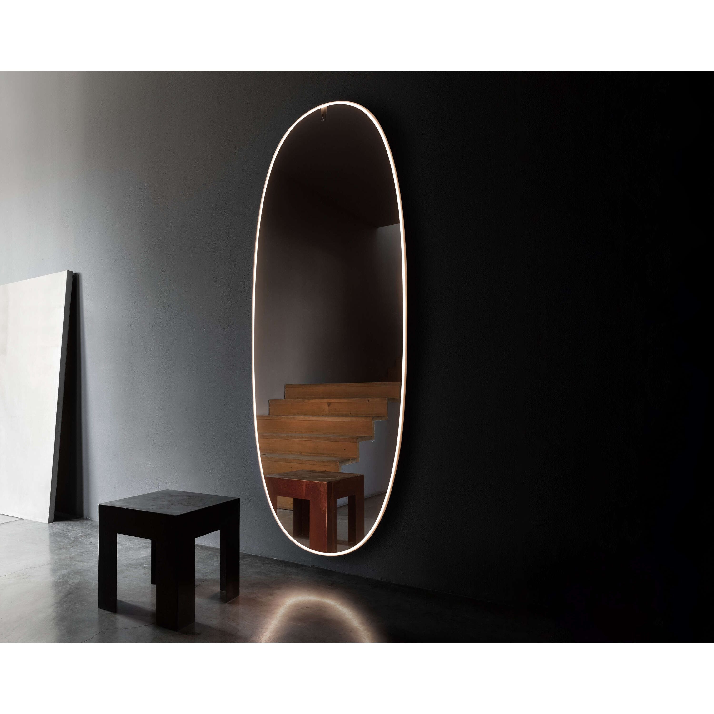 Flos - La Plus Belle Wall-Mounted Mirror with Integrated LED lights - FU368164 | Montreal Lighting & Hardware