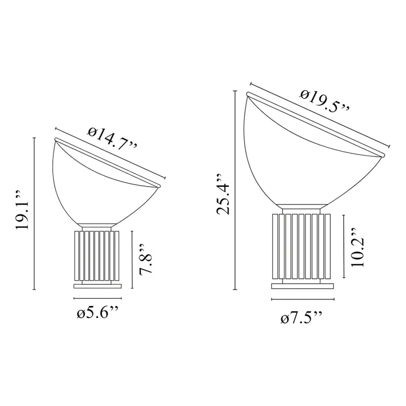 Flos - Taccia Table Lamp - F6604030 | Montreal Lighting & Hardware