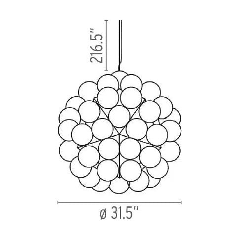 Flos - Taraxacum 88 S1 Pendant Light - FU743000 | Montreal Lighting & Hardware