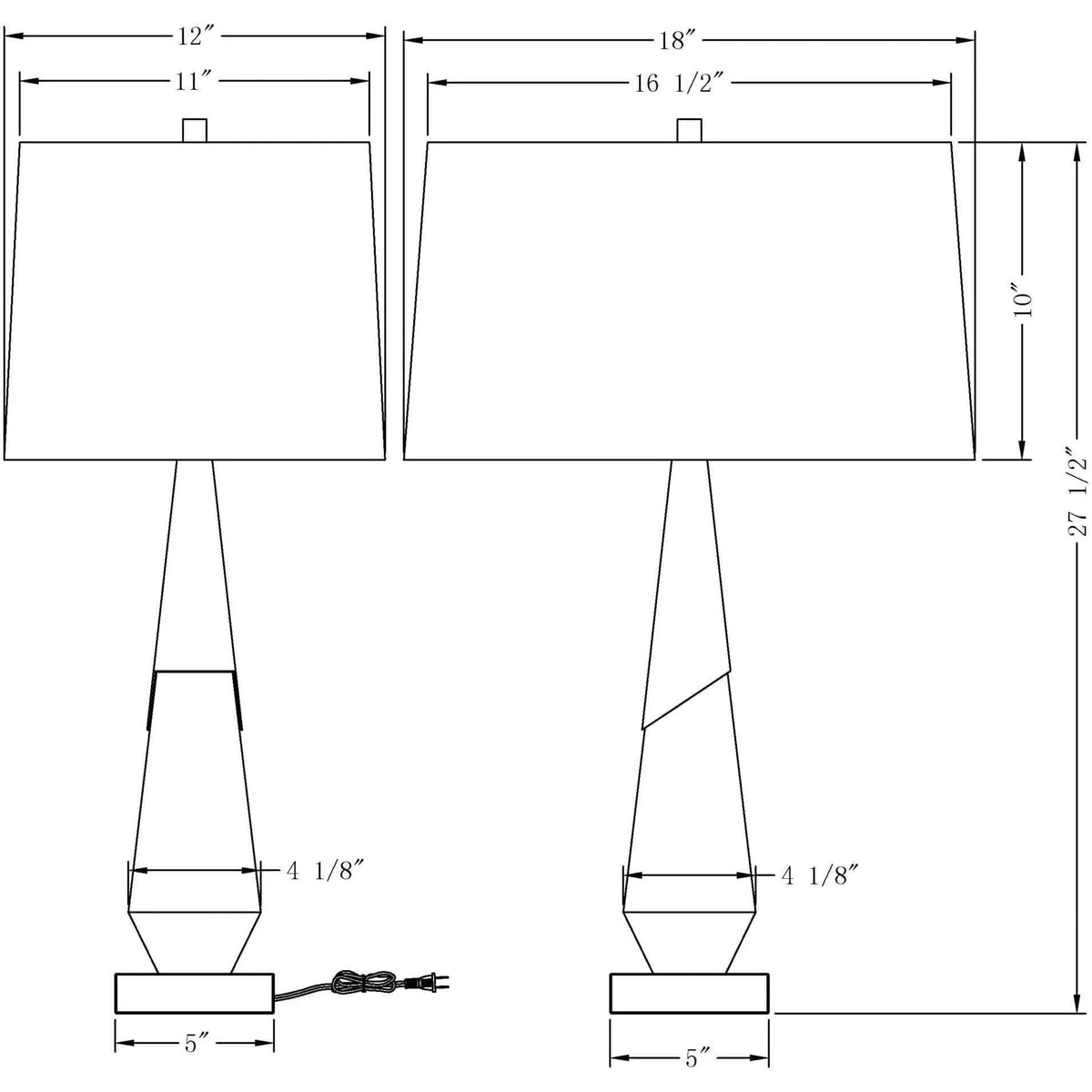 Flow Decor - April Table Lamp - 4367 | Montreal Lighting & Hardware