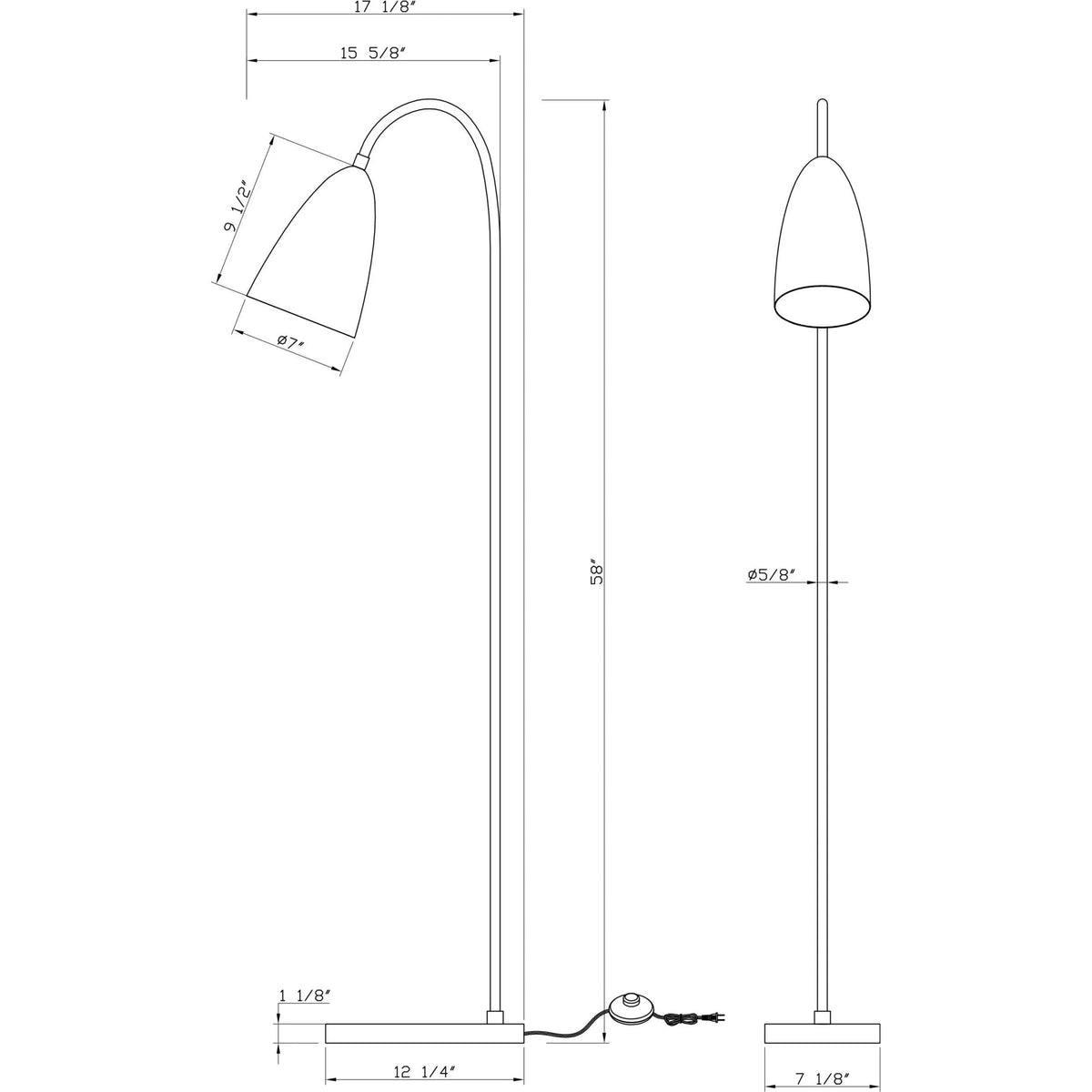 Flow Decor - Coleen Floor Lamp - 4627 | Montreal Lighting & Hardware