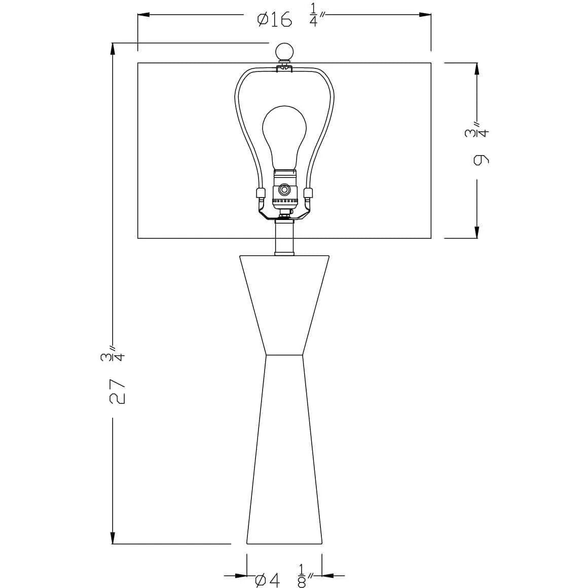 Flow Decor - Dark Essex Table Lamp - 3801 | Montreal Lighting & Hardware