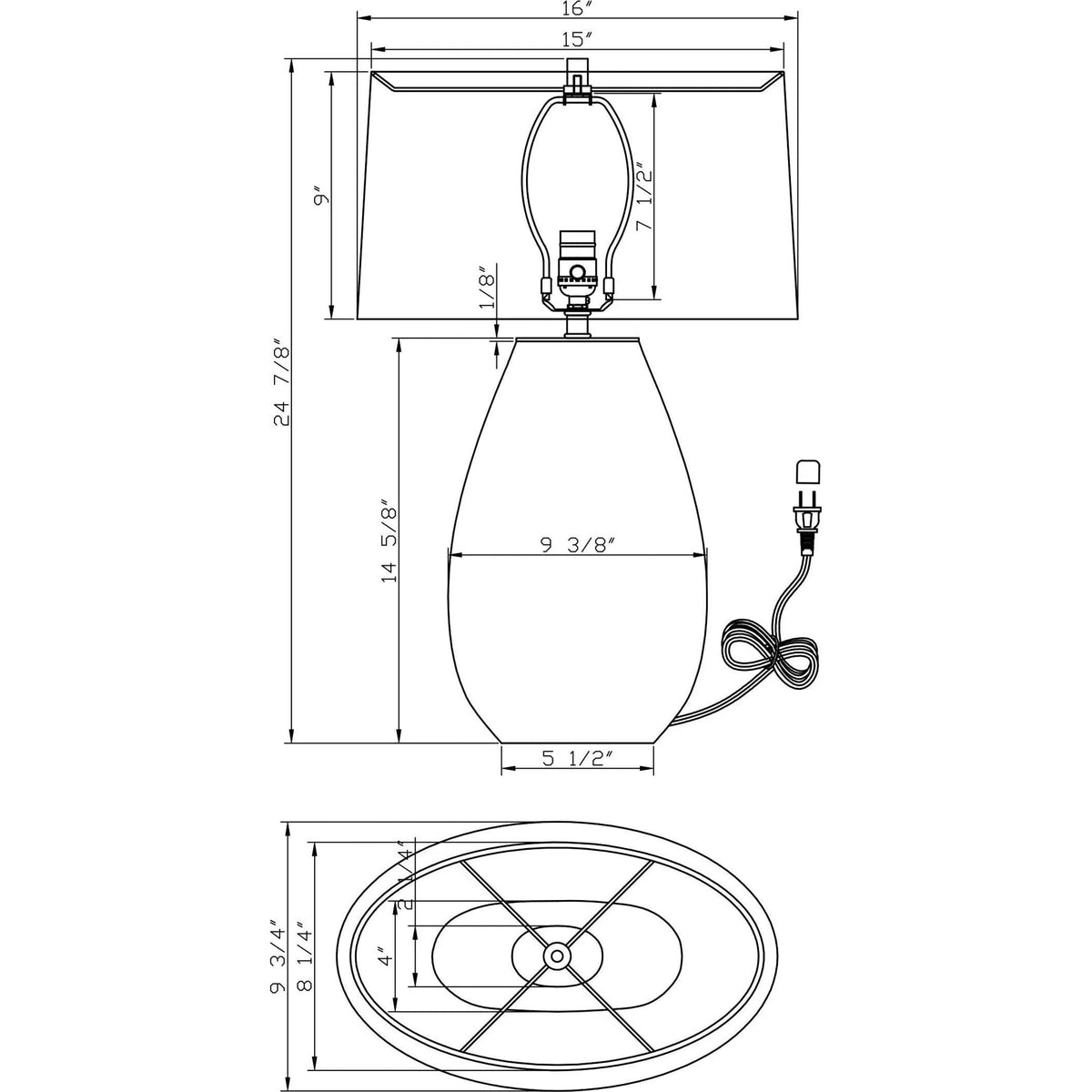 Flow Decor - Gable Table Lamp - 4621-OWL | Montreal Lighting & Hardware