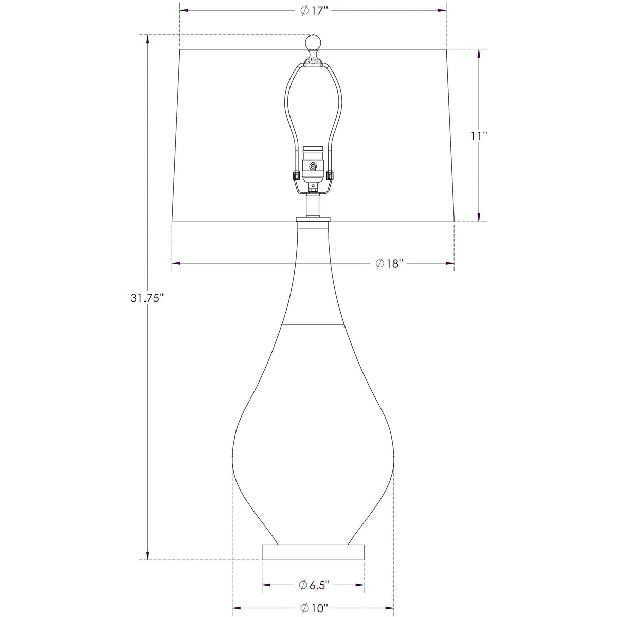 Flow Decor - Holland Table Lamp - 3905 | Montreal Lighting & Hardware