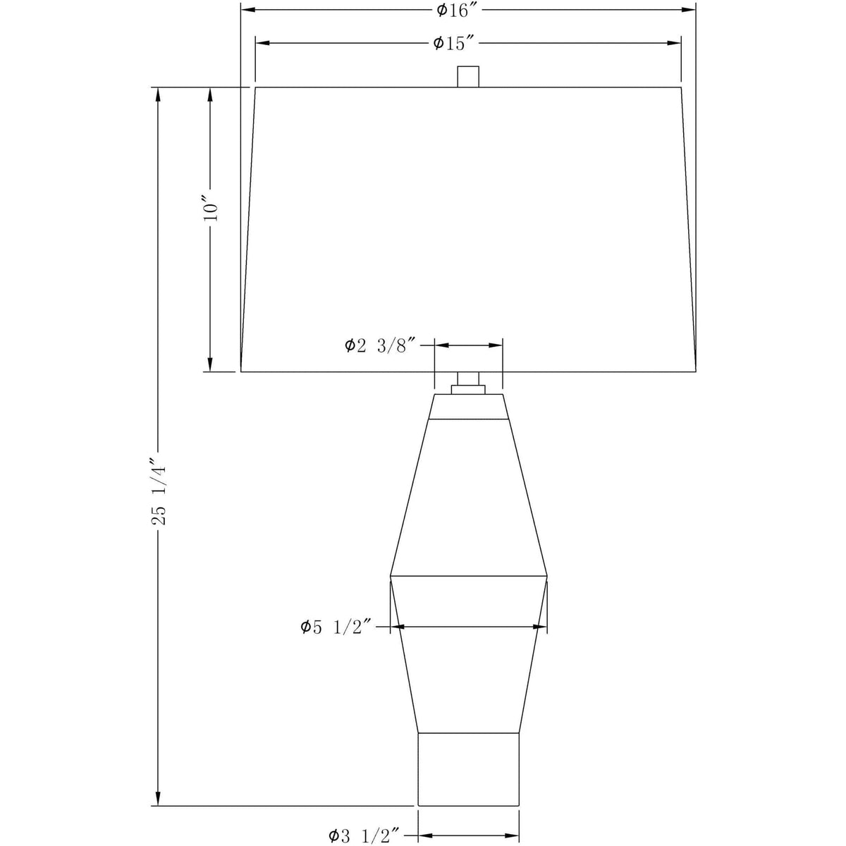 Flow Decor - Jacob Table Lamp - 3910 | Montreal Lighting & Hardware