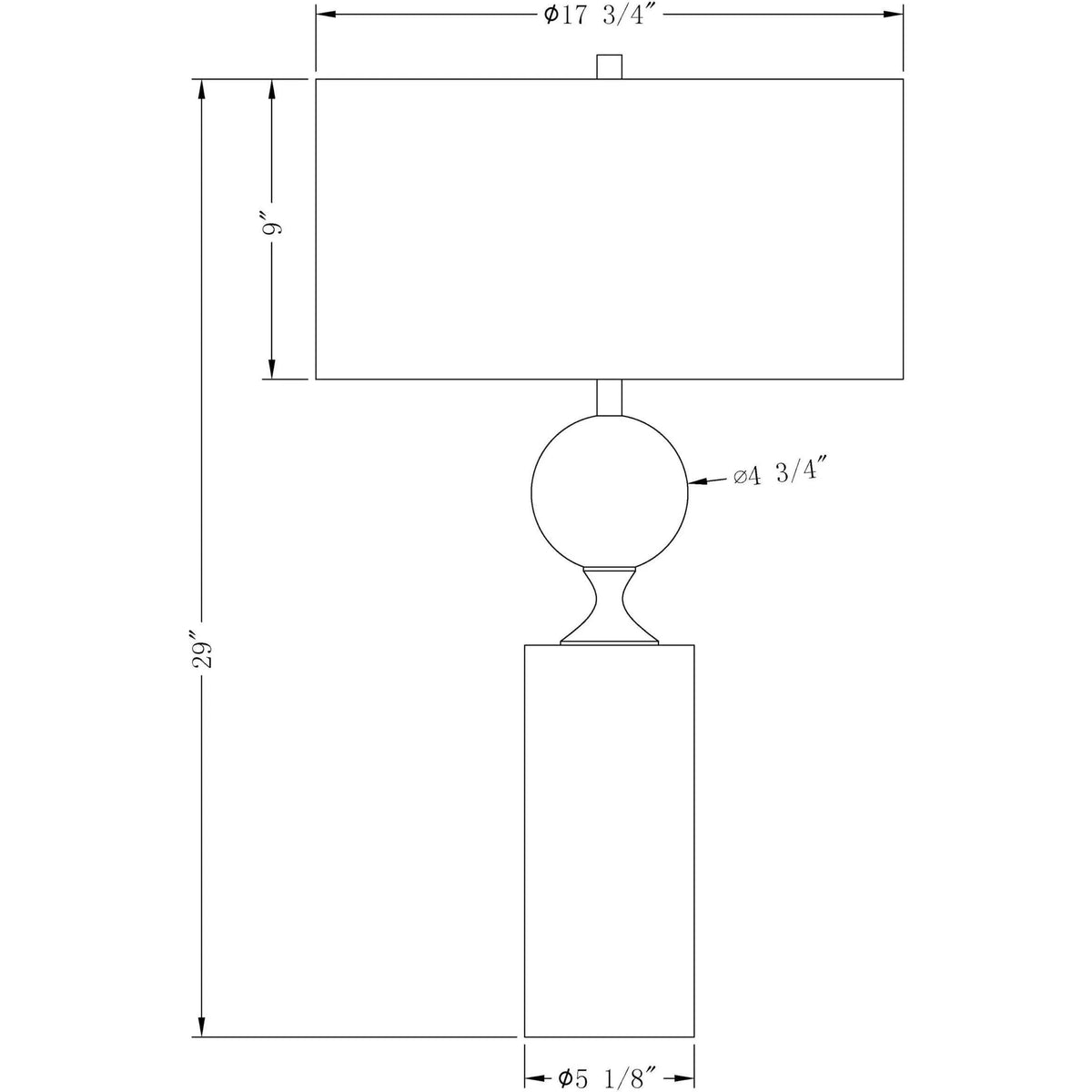 Flow Decor - Maple Table Lamp - 3646 | Montreal Lighting & Hardware