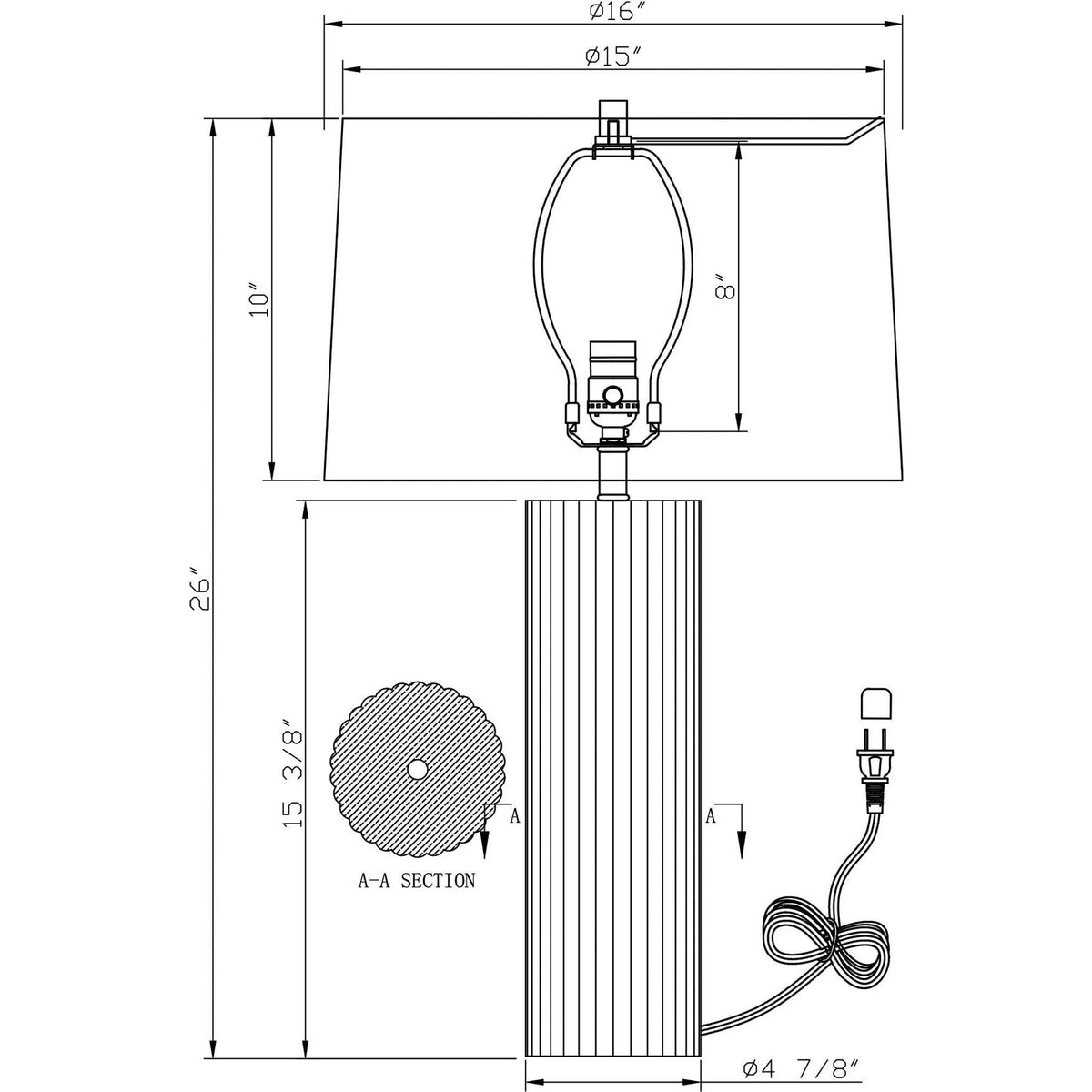 Flow Decor - Nelson Table Lamp - 4614-OWL | Montreal Lighting & Hardware