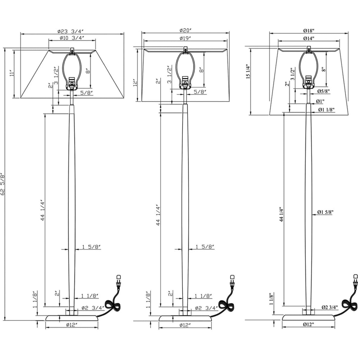 Flow Decor - Portland Floor Lamp - 4616-OWL | Montreal Lighting & Hardware