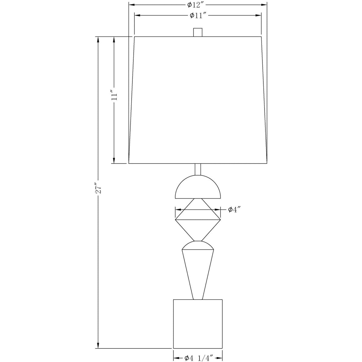 Flow Decor - Sable Table Lamp - 4405 | Montreal Lighting & Hardware