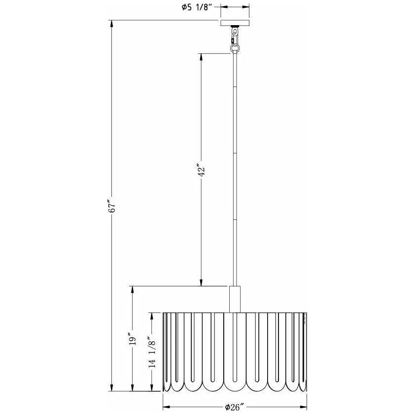 Flow Decor - Serena Chandelier - 6056 | Montreal Lighting & Hardware