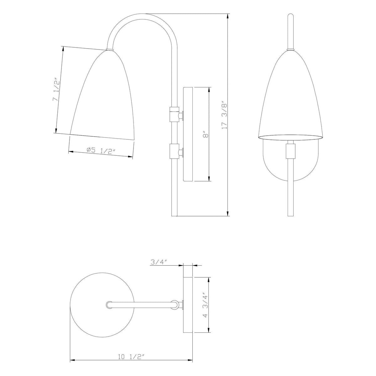 Flow Decor - Wesley Sconce - 6083 | Montreal Lighting & Hardware