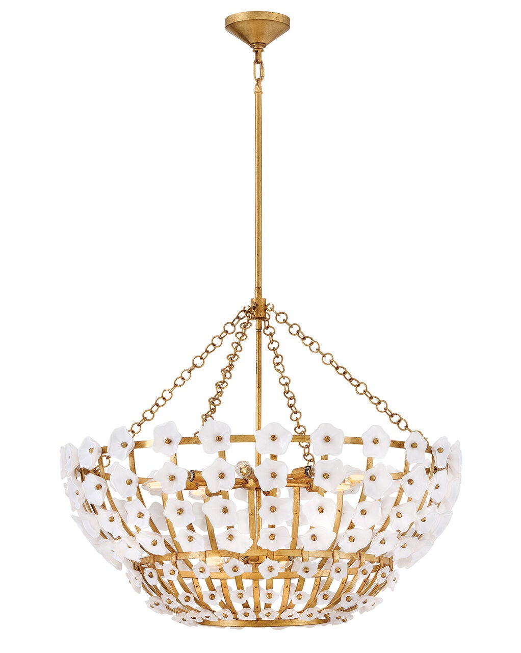 Fredrick Ramond Canada - FR41636DA - LED Chandelier - Azalea - Distressed Brass