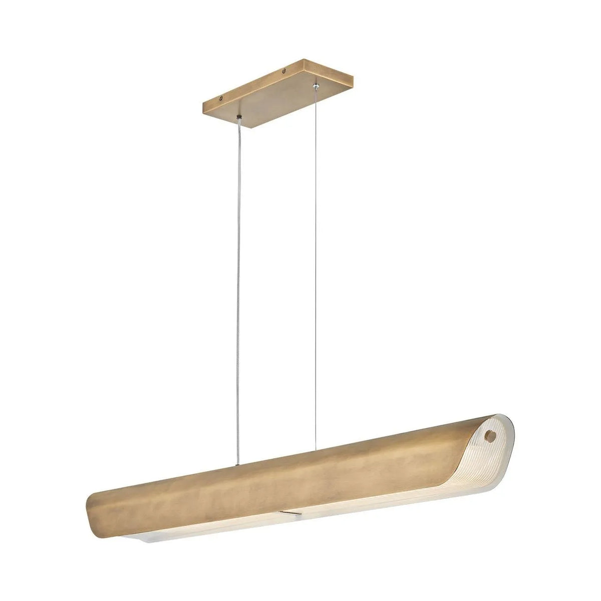 Fredrick Ramond - Arco LED Linear Pendant - FR41555HB | Montreal Lighting & Hardware