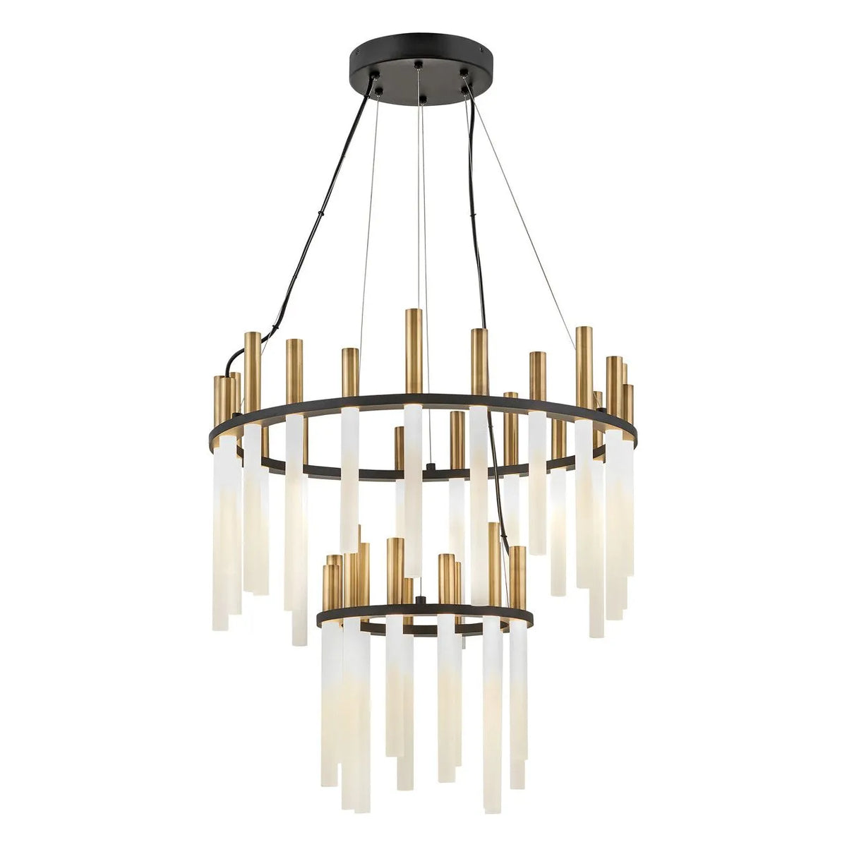 Fredrick Ramond - Echo LED Chandelier - FR30708BLK | Montreal Lighting & Hardware