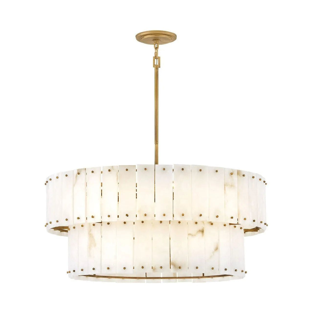 Fredrick Ramond - Simone LED Drum Chandelier - FR47754BNG | Montreal Lighting & Hardware