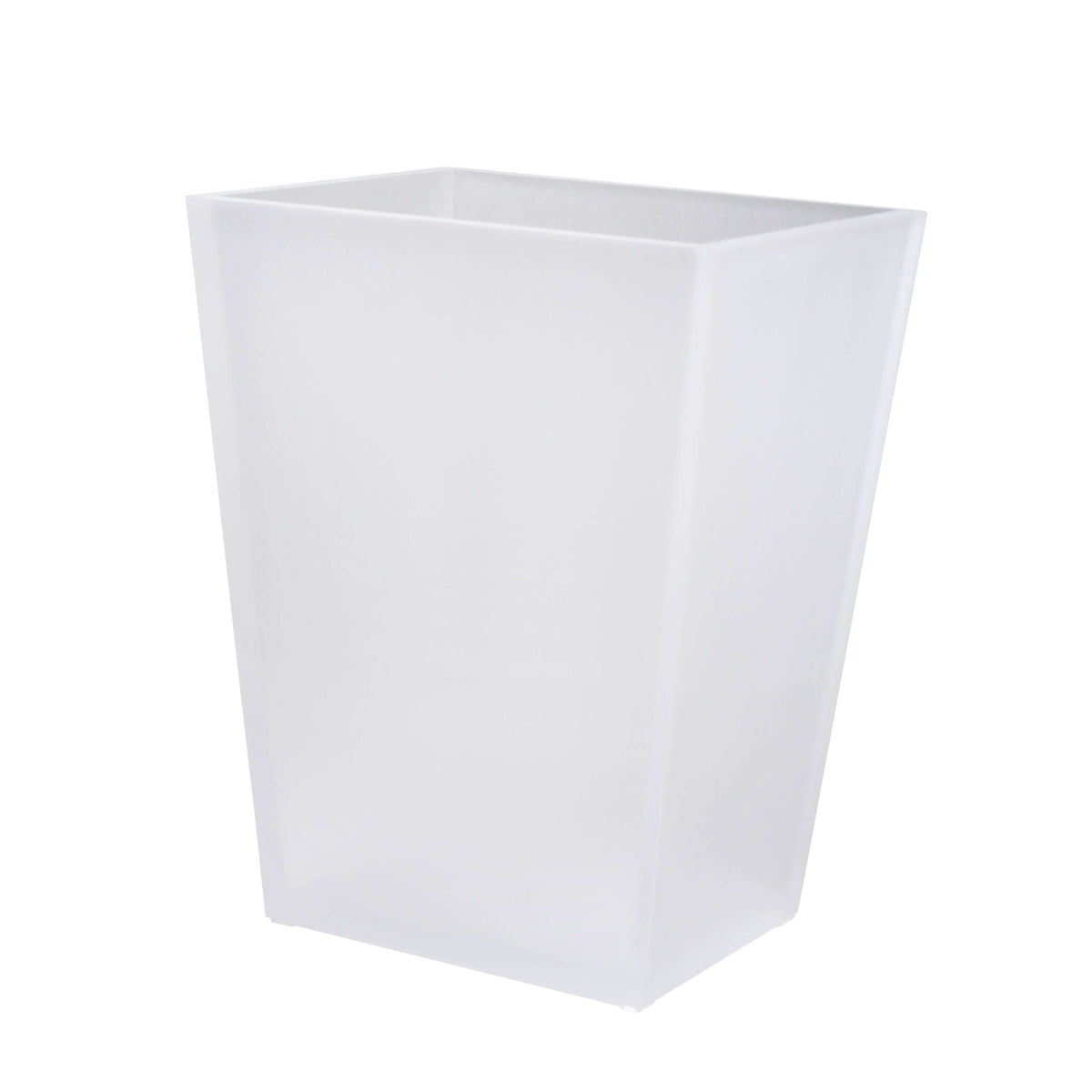 Mike + Ally - Ice Frosted Snow Wastebasket - 31162 - White - 