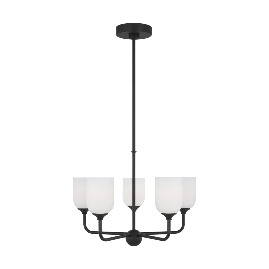 Generation Lighting - Emile Chandelier - GLC1085MBK | Montreal Lighting & Hardware