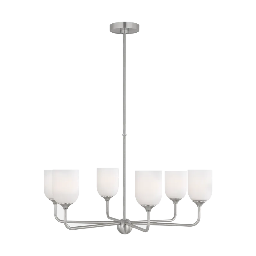 Generation Lighting - Emile Chandelier - GLC1096BS | Montreal Lighting & Hardware