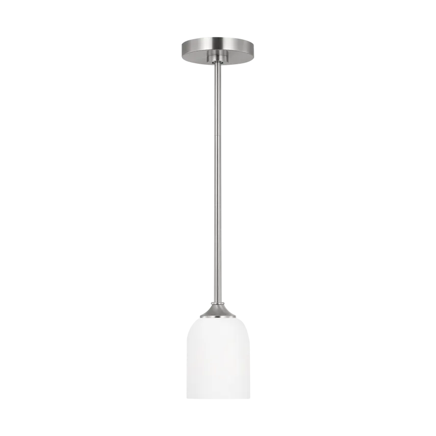 Generation Lighting - Emile Mini Pendant - GLP1021EN3/BS | Montreal Lighting & Hardware