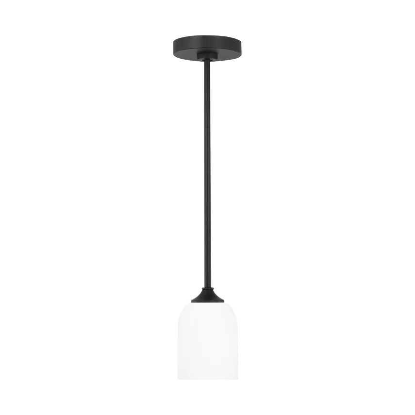 Generation Lighting - Emile Mini Pendant - GLP1021EN3/MBK | Montreal Lighting & Hardware