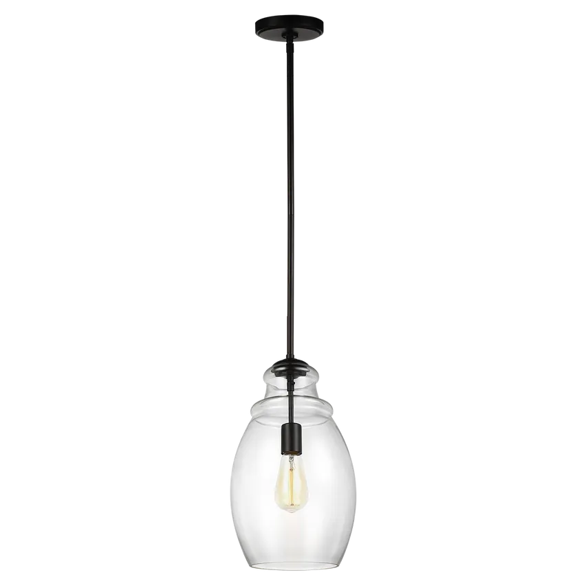 Generation Lighting - Marino Pendant - P1484MBK | Montreal Lighting & Hardware