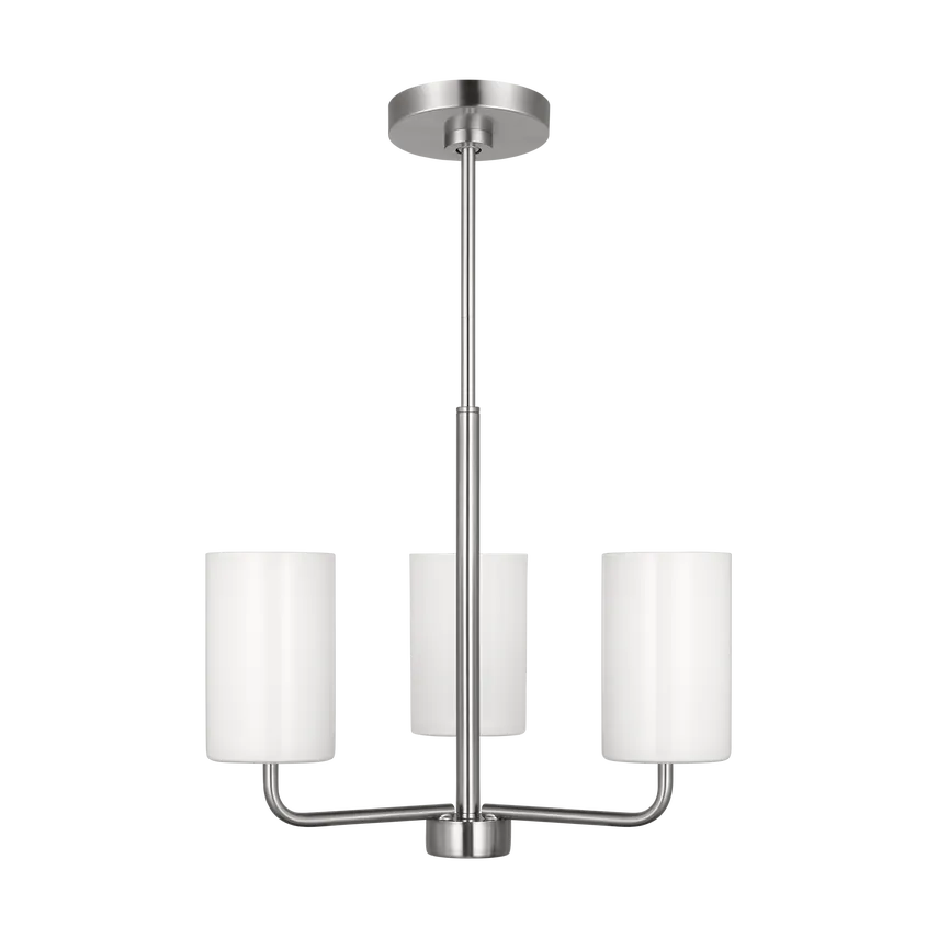 Generation Lighting - Rhett Chandelier - GLC1003EN3/BS | Montreal Lighting & Hardware