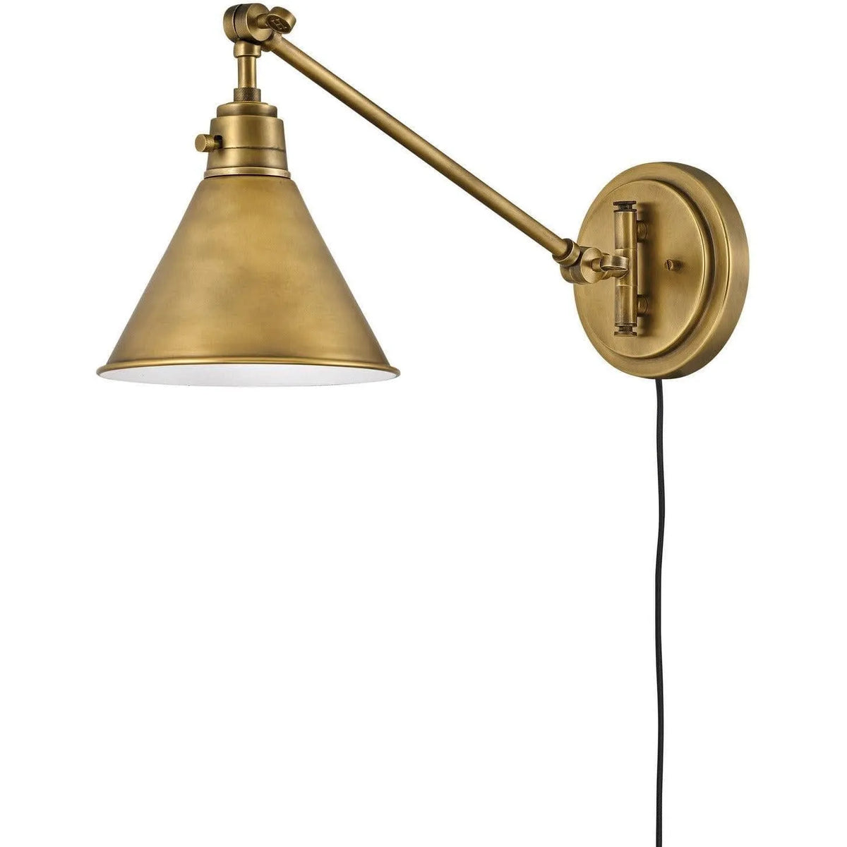 Hinkley Lighting - Arti 11-Inch Swing Arm Wall Light - 3690HB | Montreal Lighting & Hardware