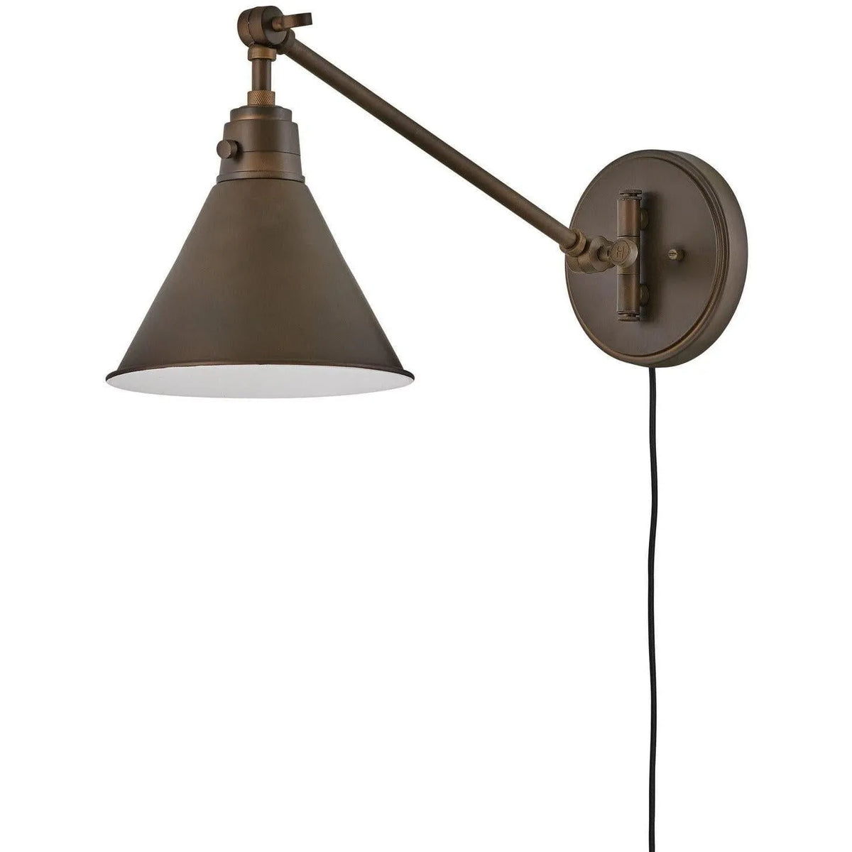 Hinkley Lighting - Arti 11-Inch Swing Arm Wall Light - 3690OB | Montreal Lighting & Hardware