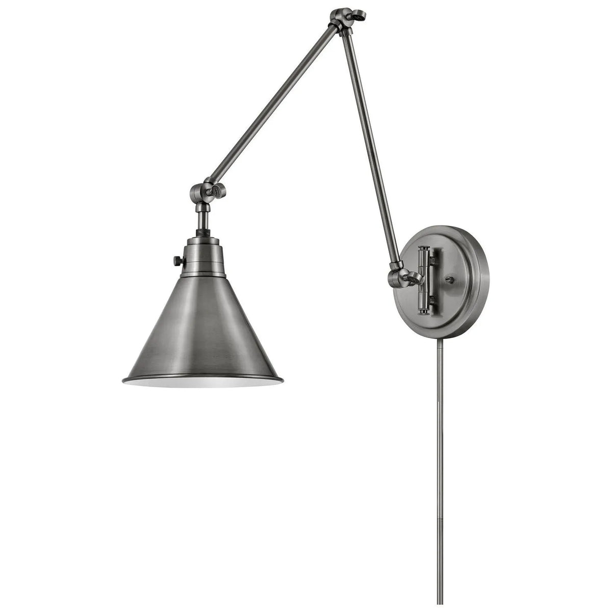 Hinkley Lighting - Arti 19-Inch Swing Arm Wall Light - 3692BK | Montreal Lighting & Hardware